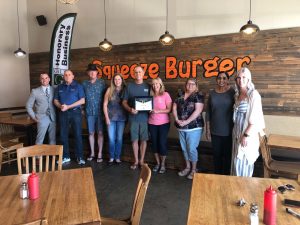 Squeeze Burger Honorary Business group photo - August 5, 2021