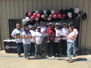 Ribbon Cutting - Blackwell Services group photo - May 12, 2022