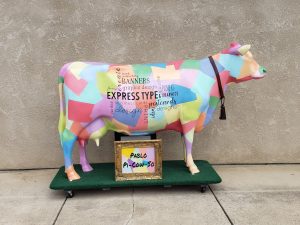 Express Type &amp; Graphics cow photo 2 by Dan Gerling - Herd on the Street