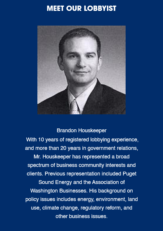 Meet our lobbyist Brandon Houskeeper