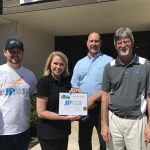 ribbon cutting with jp electric and solar in Paso Robles