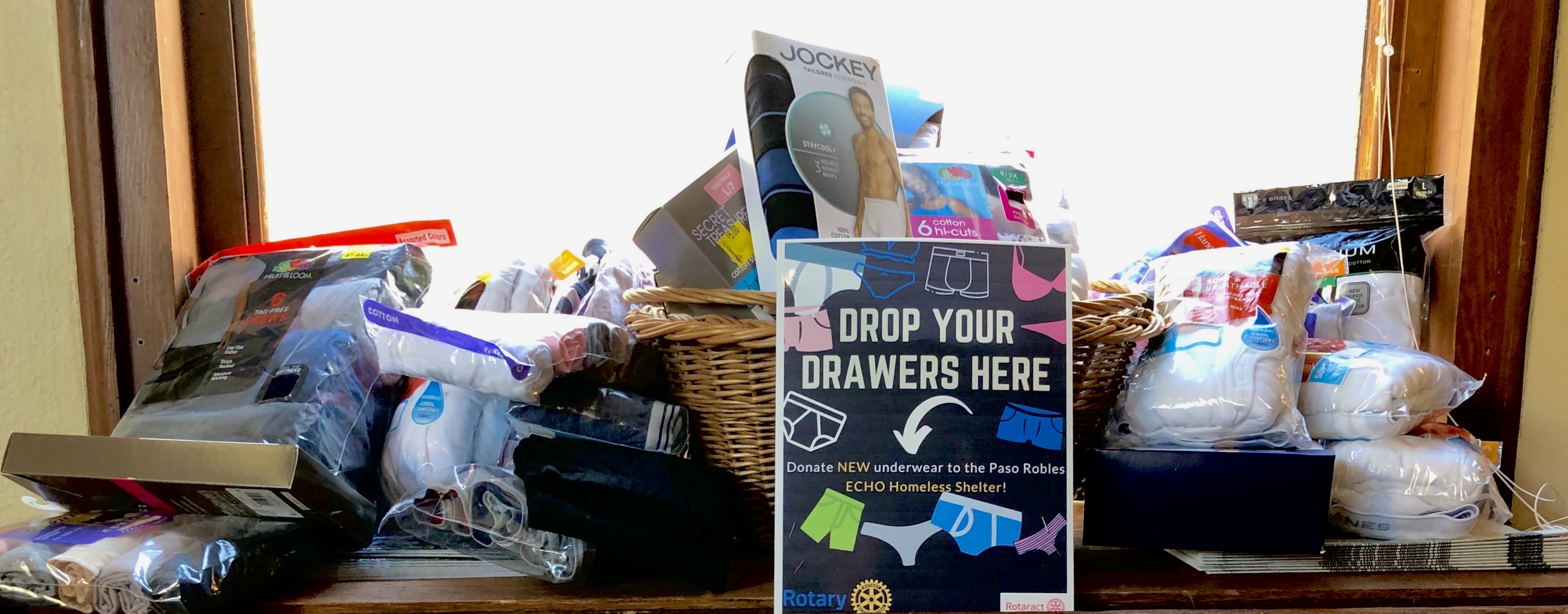 drawers donation drop off at the chamber