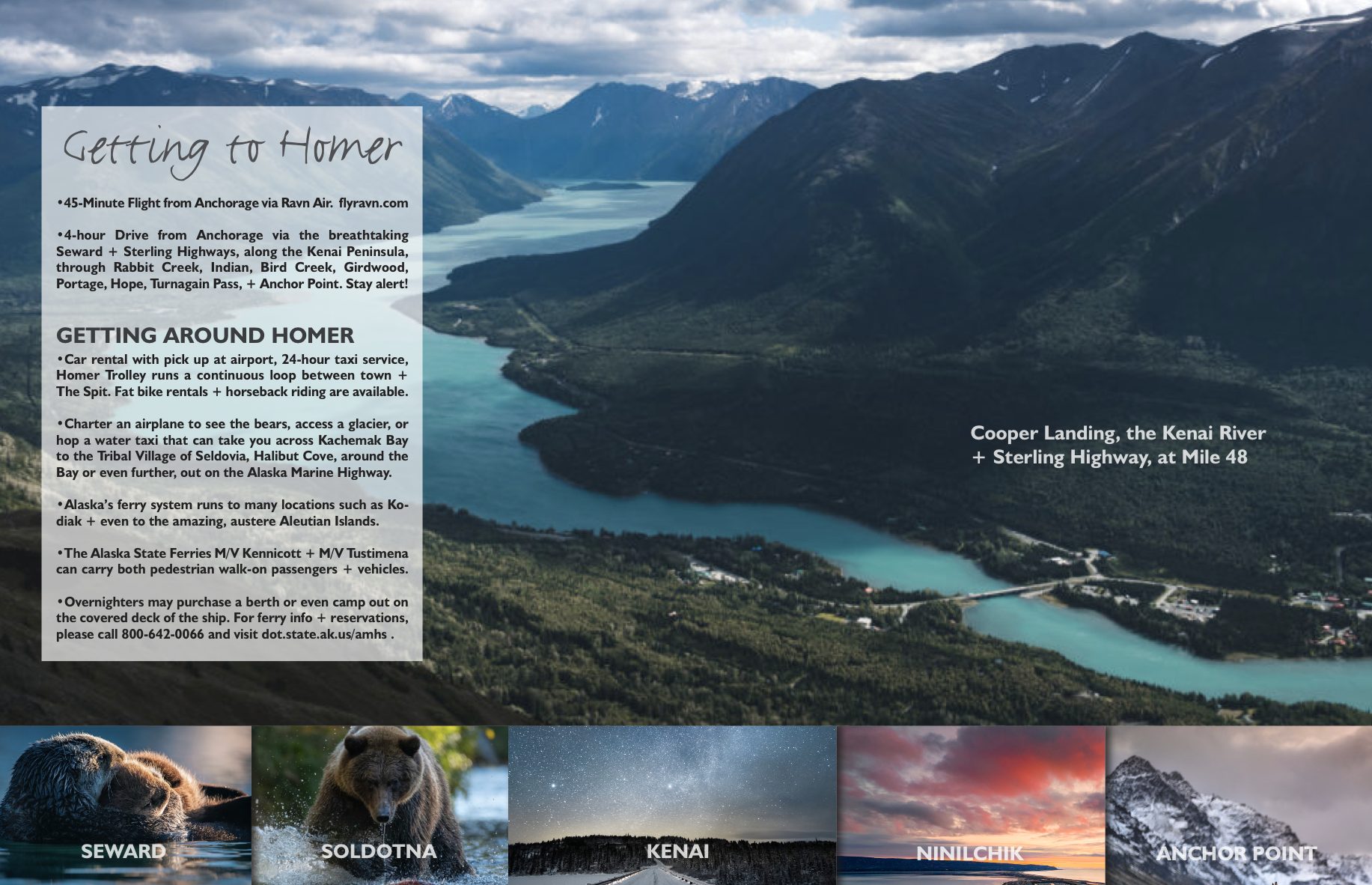 Getting to Homer Road to Homer Alaska