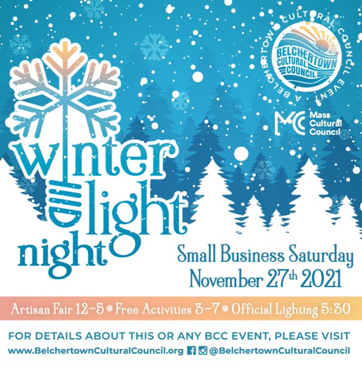 Belchertown Winter Light Night