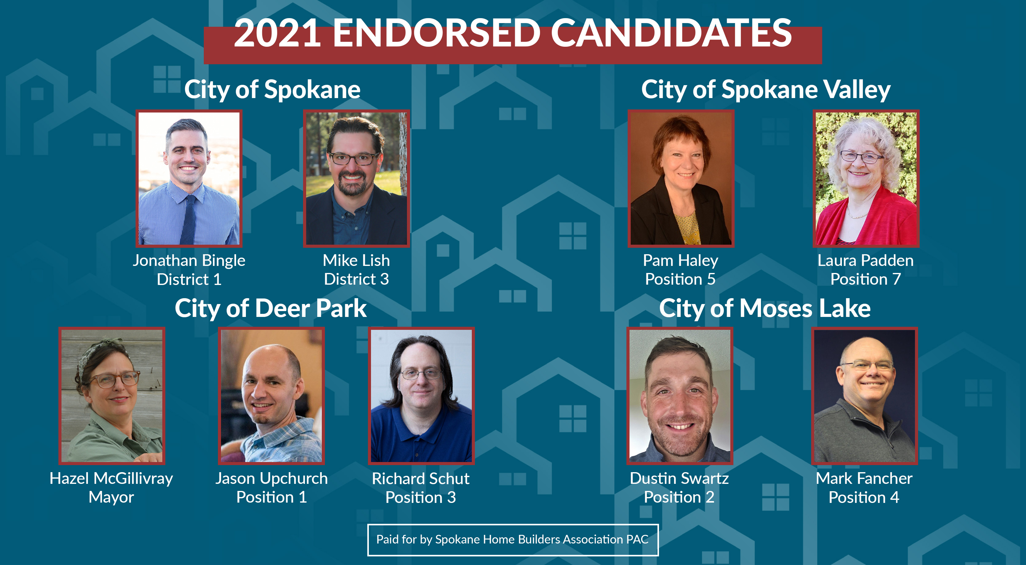 SHBA Announces Endorsements for City Council Spokane Home Builders