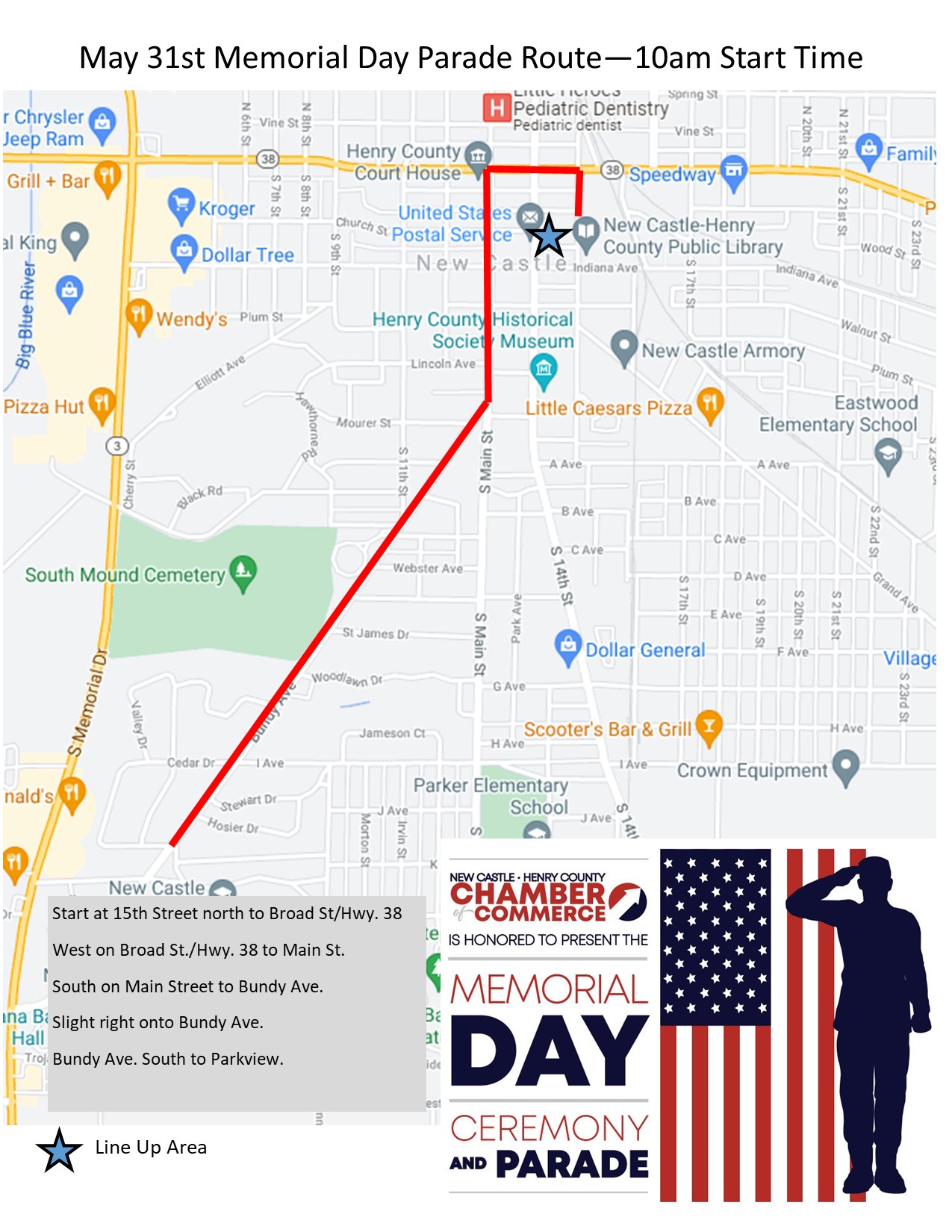 Memorial Day Ceremony and Parade New CastleHenry County Chamber of