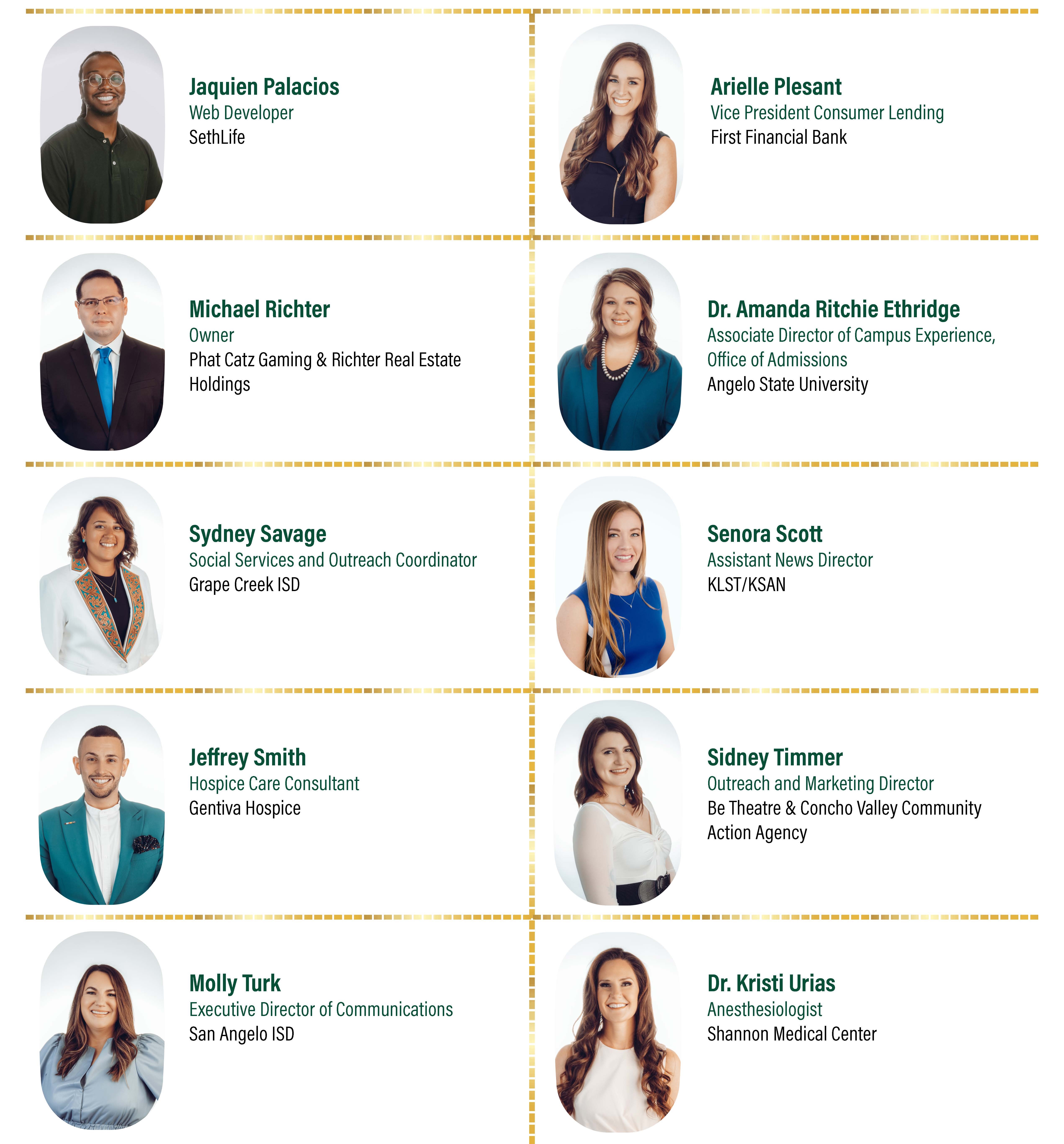 20 Under 40 Awardees 8.5x11 for Announcement 3