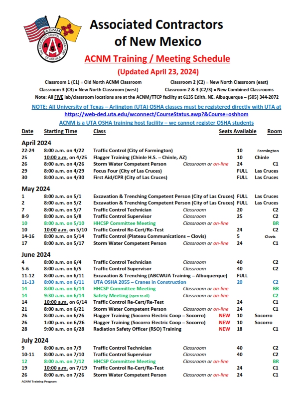 ACNM Training Meeting Schedule - 4-23-24_001