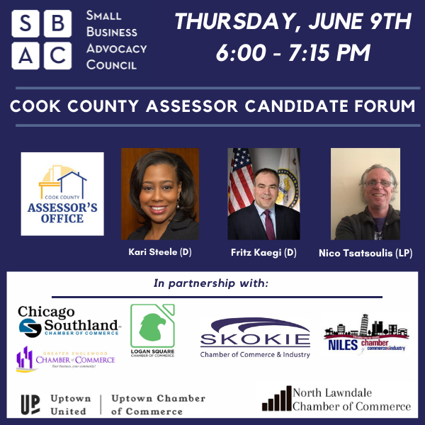 Cook County Assessor Candidate Forum Sponsors