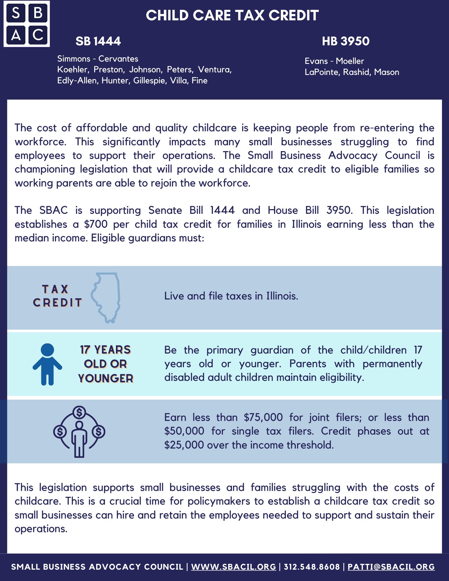 Child Care Tax Credit new one pager 3.13