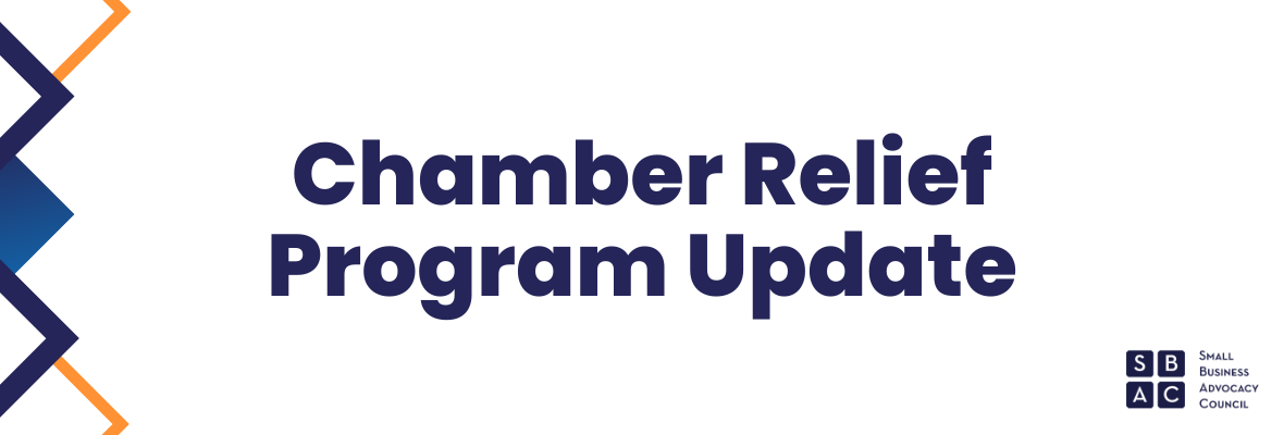 chamber relief program update newsletter header