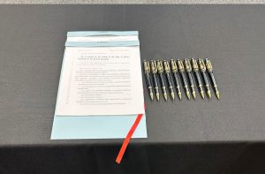 Signing - pens