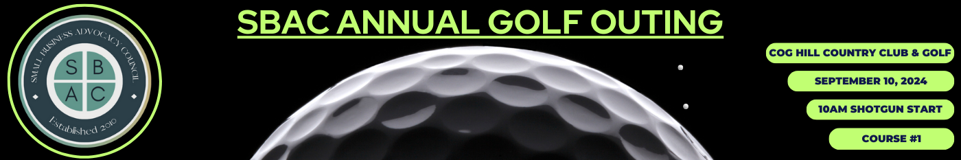 Golf webpage header black