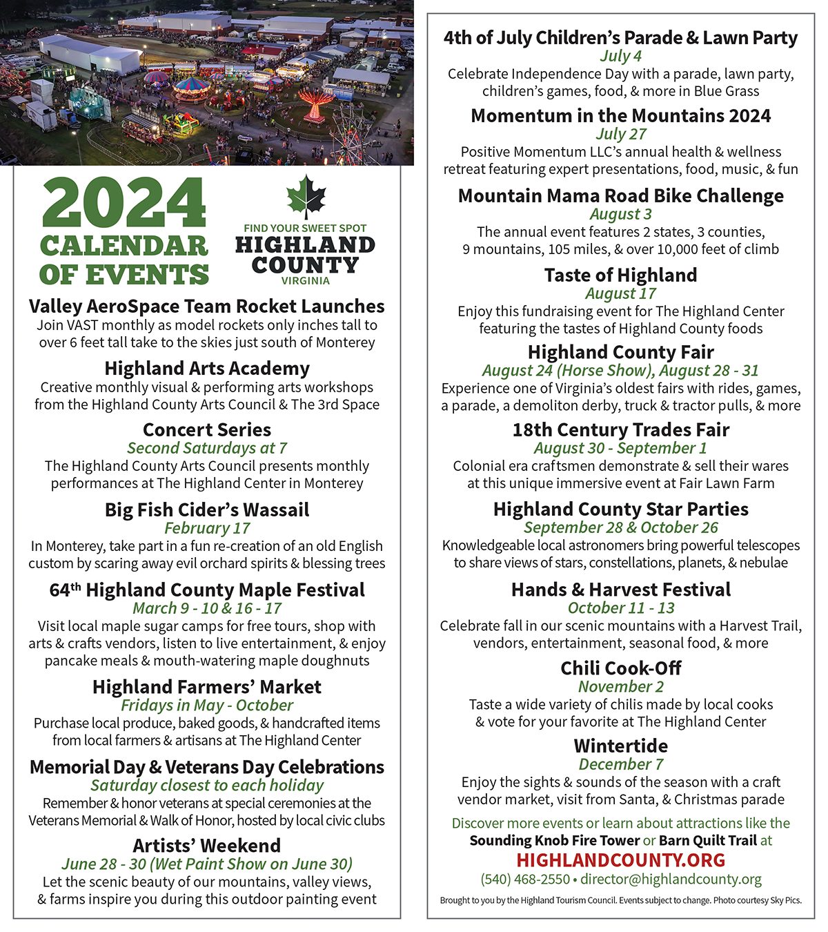 Community Events & Calendar Highland County Chamber of Commerce