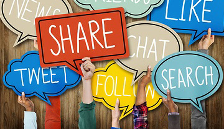 Social Media Share Chat Search Tweet