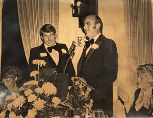 Installation dinner with Frank Capilla in 1979