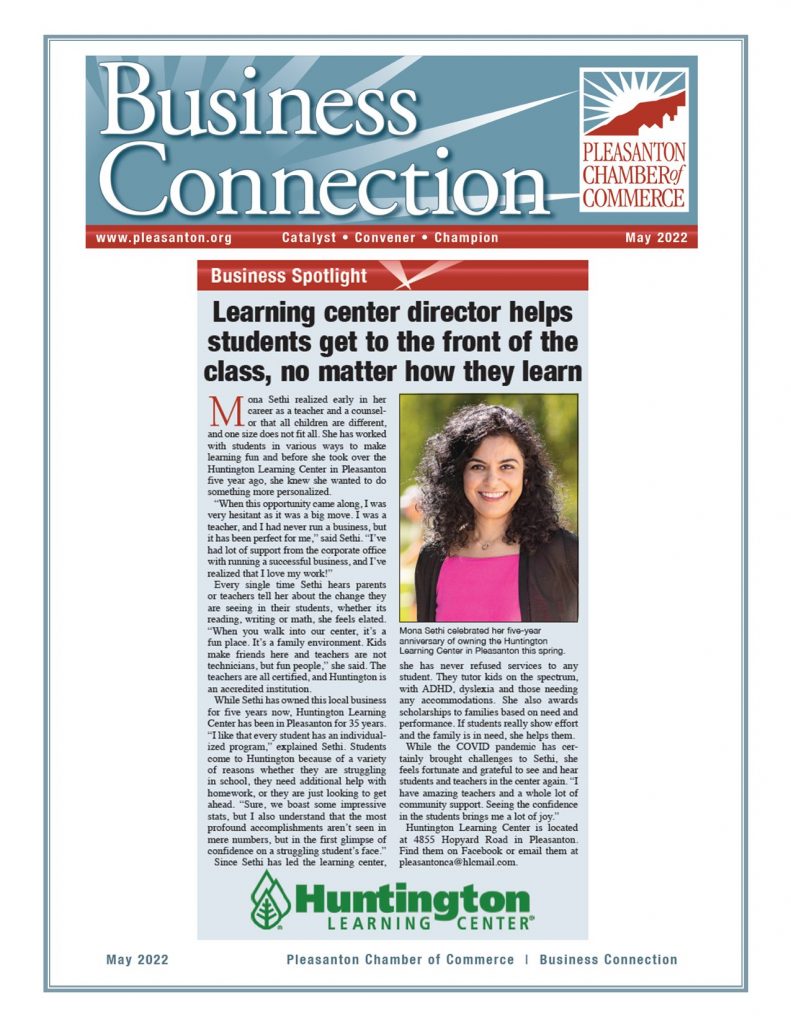Huntington Learning Center Business Spotlight