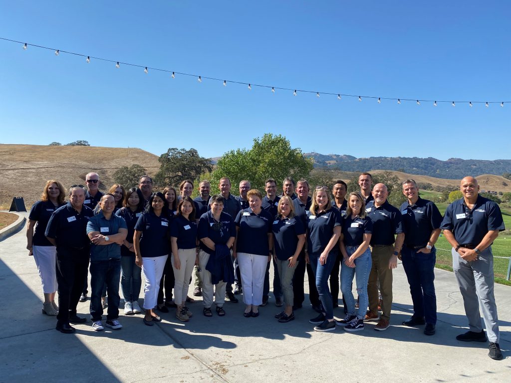 The Leadership Pleasanton class of 2023 pictured at Callippe Preserve Golf Course during Local Government day
in October of 2022.
