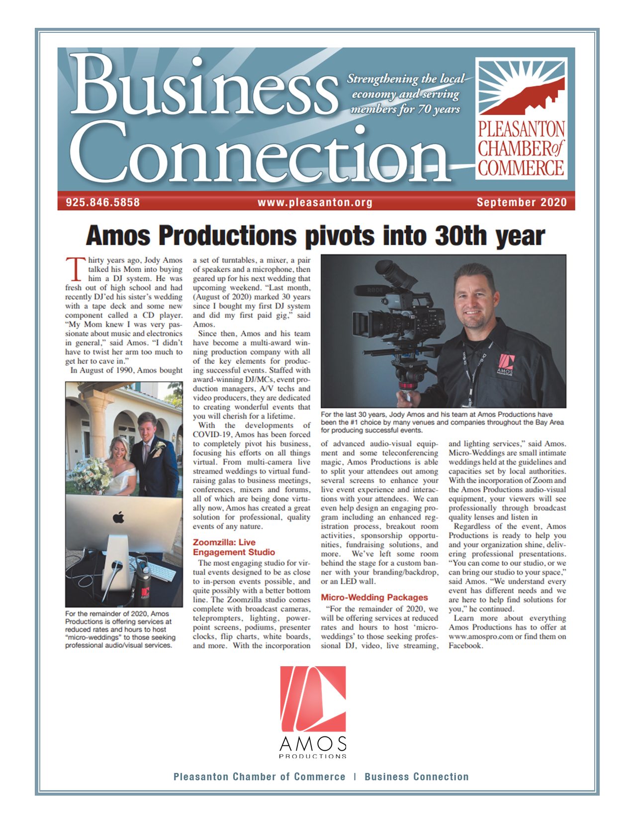 Amos Productions article