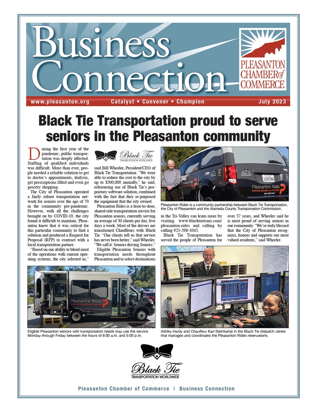 Black Tie Transportation article