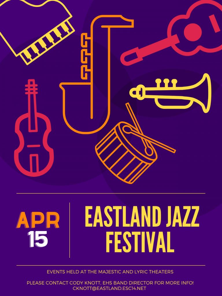 Eastland Jazz Fest Flyer 2023