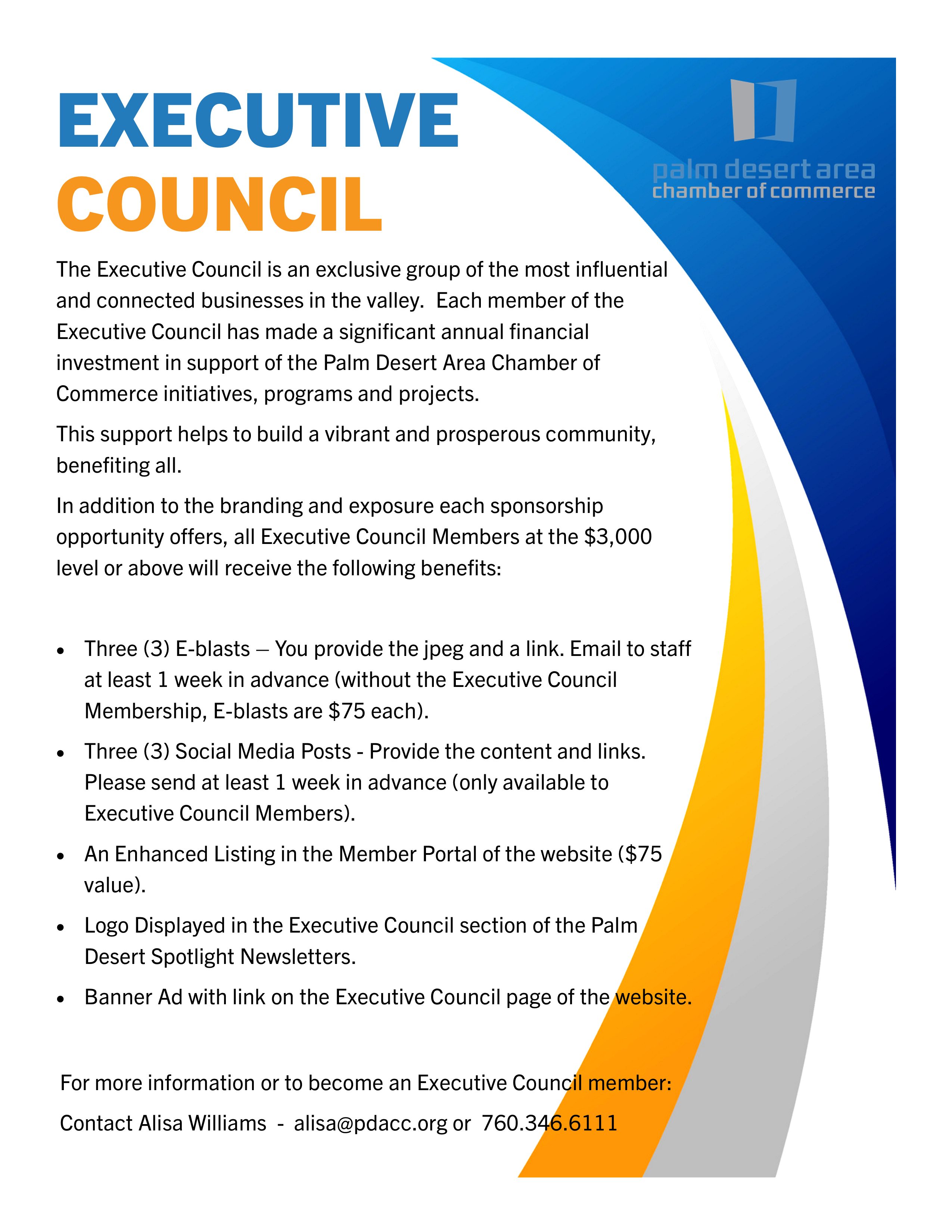 DRAFT Executive council flyer