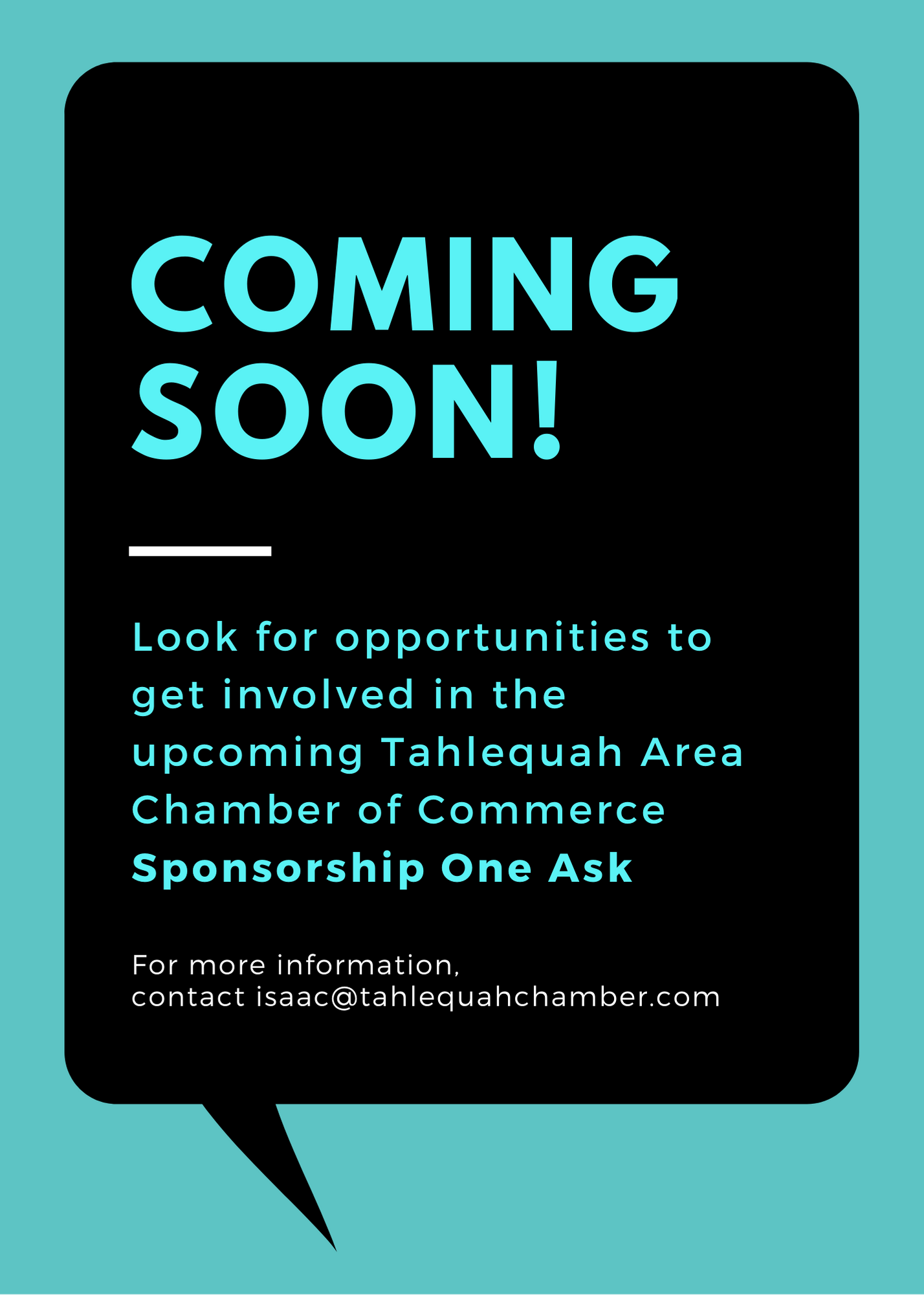 Coming Soon in the Sponsorship One Ask Coming Soon in the Sponsorship One Ask