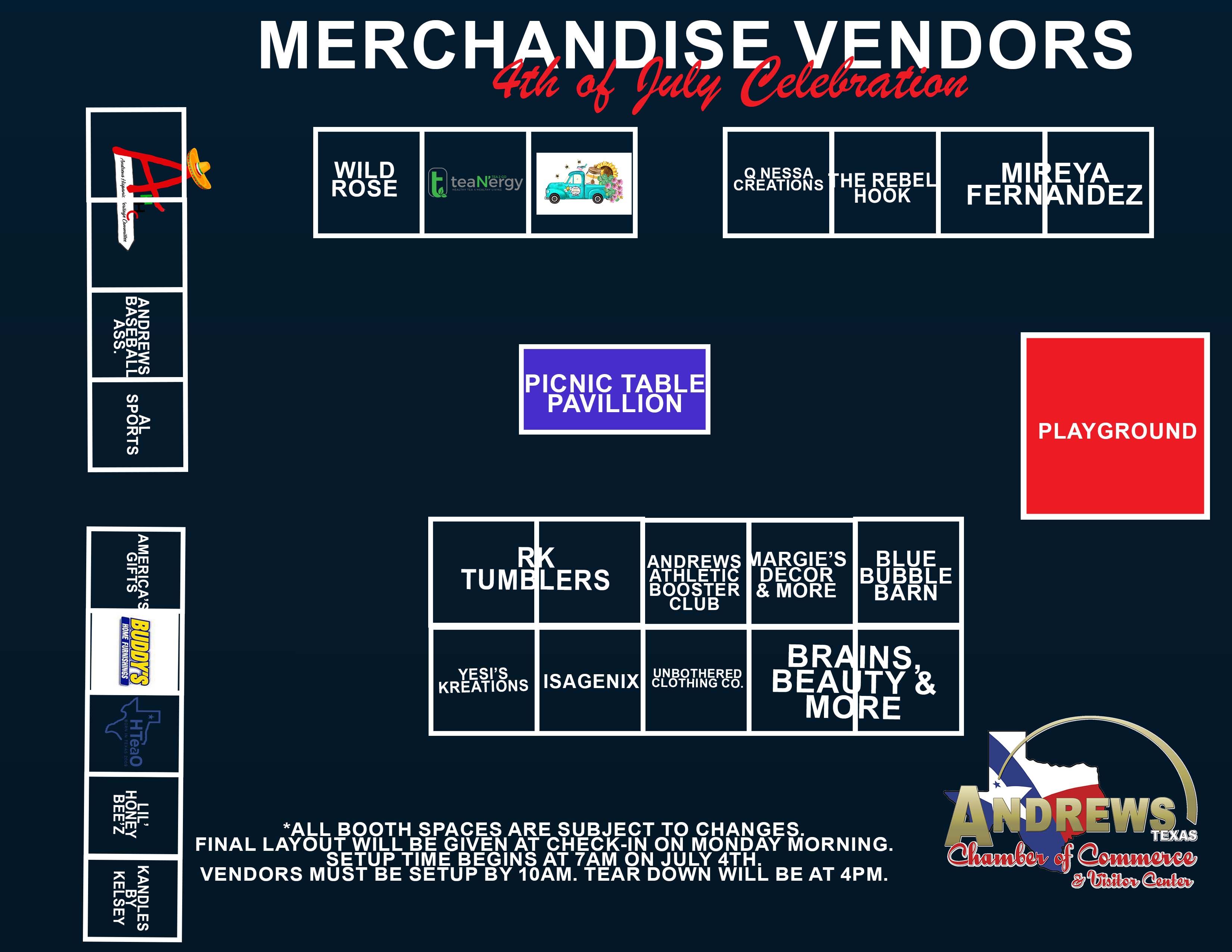 Merchandise Vendor Layout