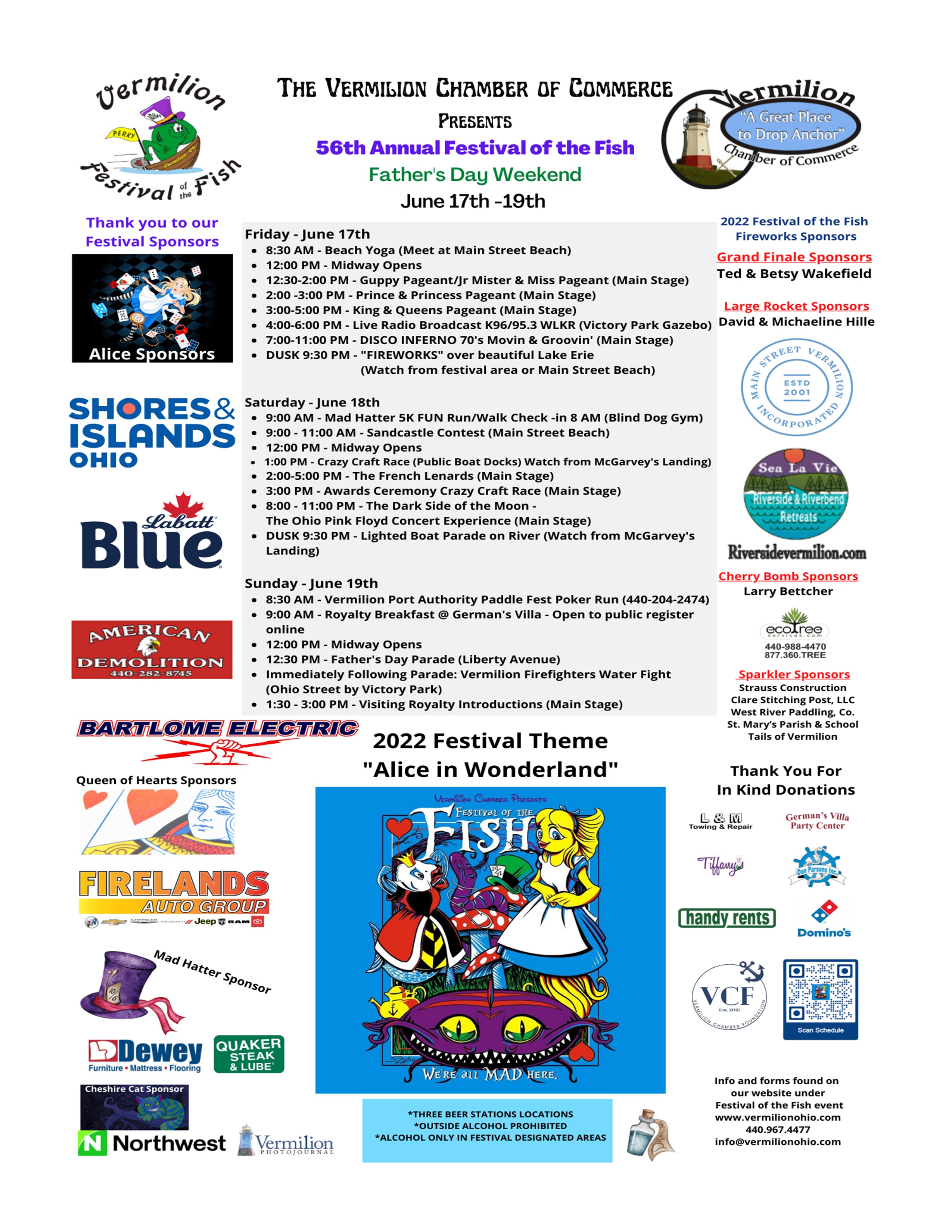 smaller file scheuduel Festival of the Fish 2022 Schedule of Events