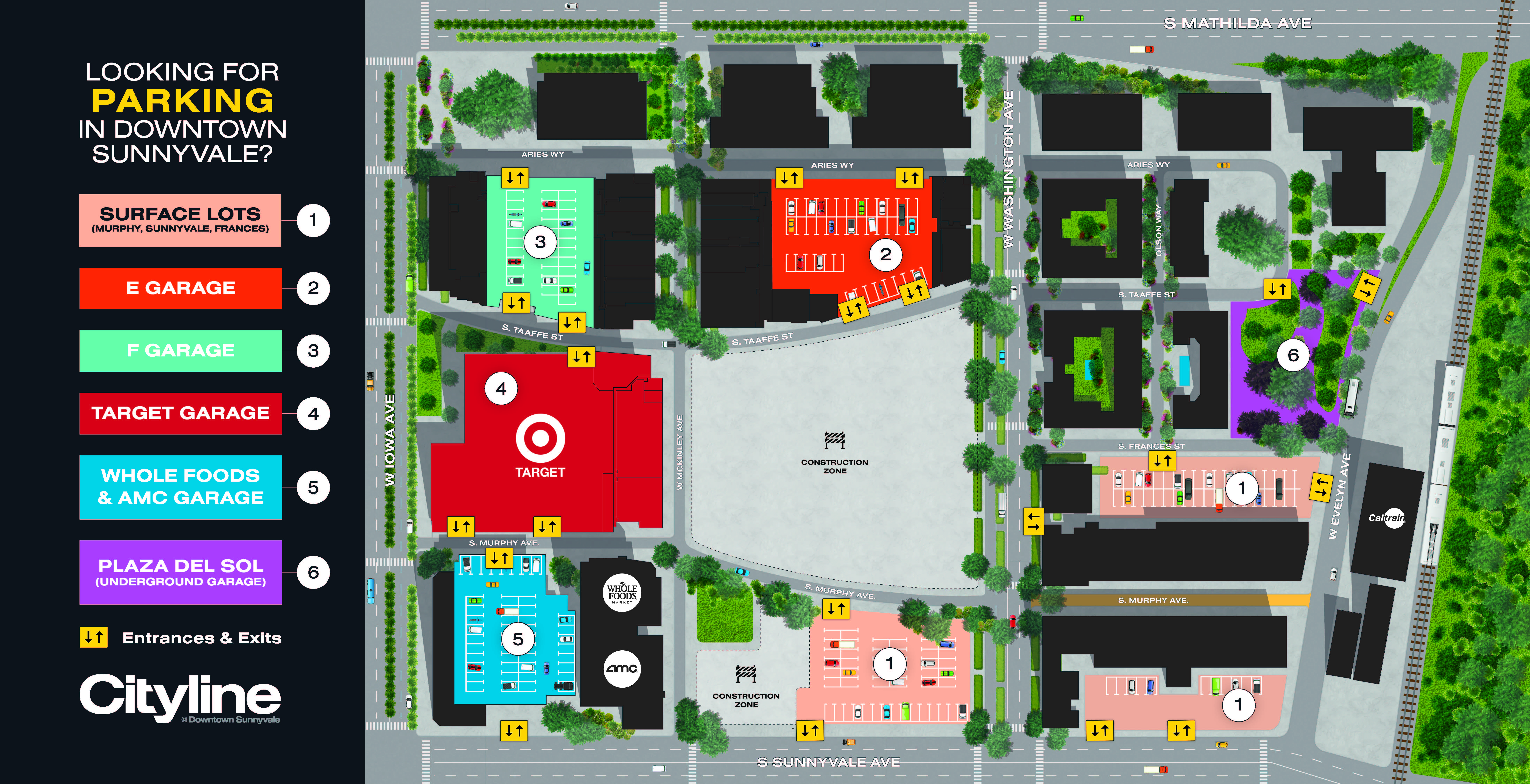 Cityline Parking Map