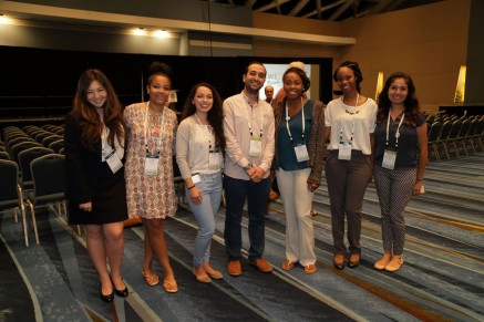 SWaMMP students with the SWS Wetland Ambassador Keshta Amr at the SWS Annual Meeting