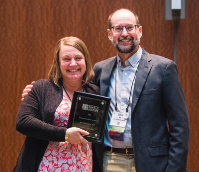 Beth Lawrence, PhD receives Oustanding Educator Award