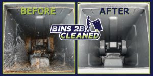 Bins 2B Cleaned Before &amp; After Photo Logo