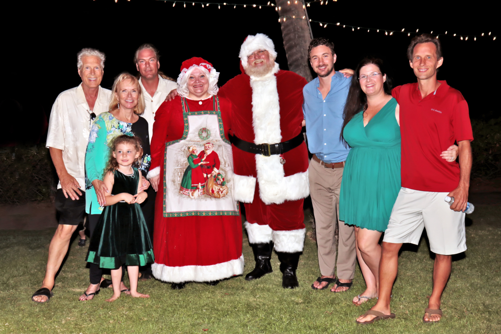 Every year, RAM members Bob and Donna Hansen (far left) and their son, Clint (third from right), bring holiday cheer to kids who need it most. The family’s annual toy drive collects Christmas gifts for the Friends of the Children’s Justice Center of Maui, a nonprofit that helps children recover from the damaging effects of abuse and neglect. Photo credit: Mary Sloan