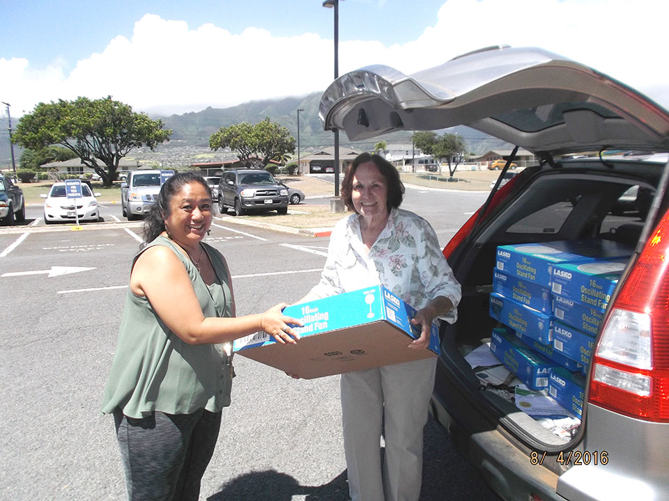 Wishing Well supply dropoff Dropping off supplies to public schools