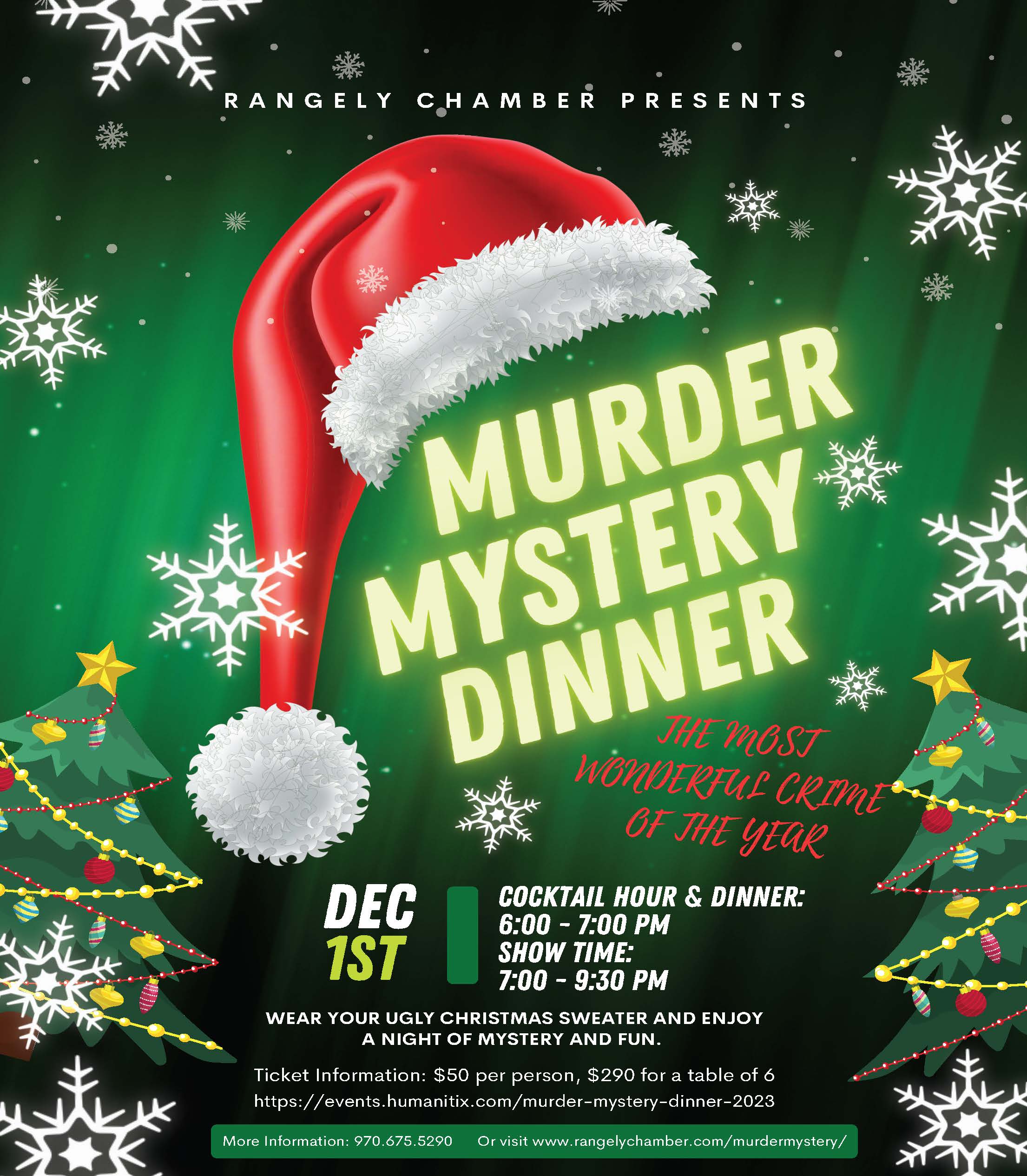 Crime of the Year - Murder Mystery Flyer