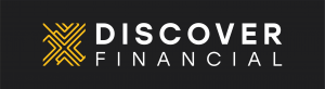 discover financial black logo