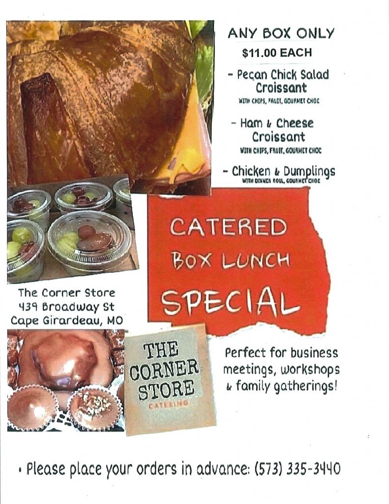 The Corner Store Box Lunch Special Cape Girardeau Area Chamber of