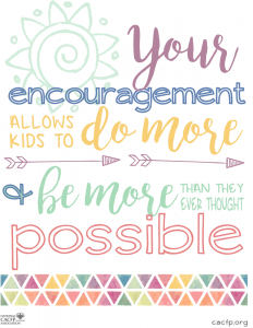 Your Encouragement (August)