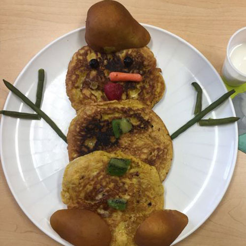 Brooklyn Child Care, Inc. - Cauliflower Omelet Snowman