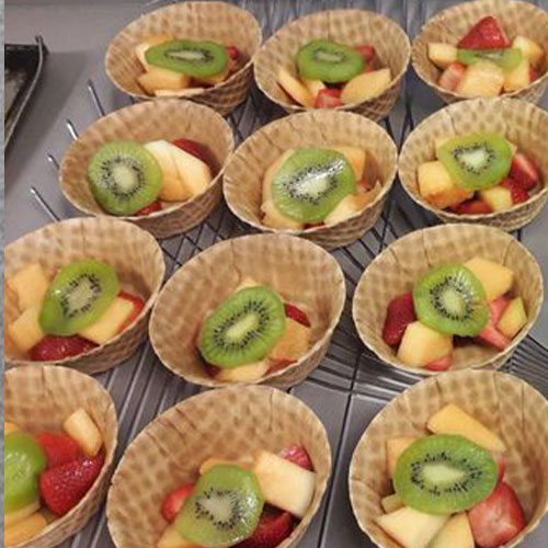 Nehemiah Center Houston - Waffle Cone Bowls with Fresh Fruit