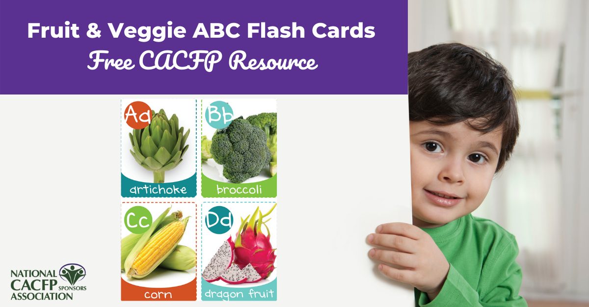 CACFP Fruit and Veggie Flash Cards