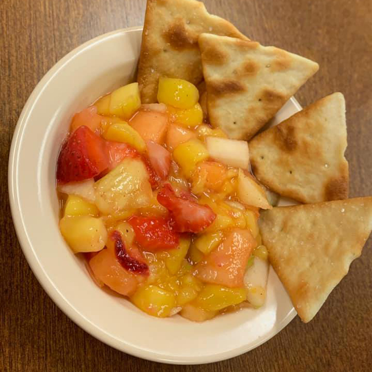 BRAD Child Development Programs - Fruit salsa and pita chips