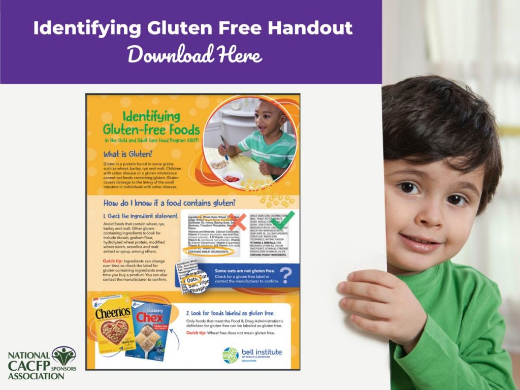 Printable Handout Identifying Gluten Free