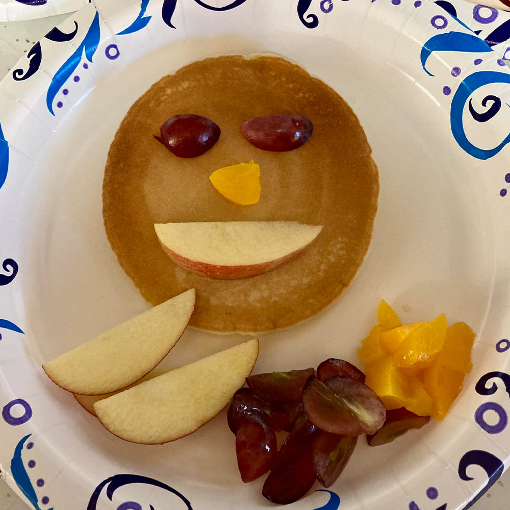 Browns Childcare Smiley Fruit Pancake