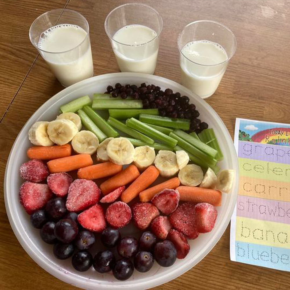 Dianes Daycare Rainbow Snack