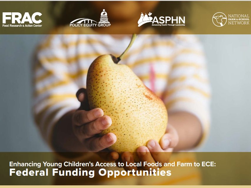 federal funding for farm to ece