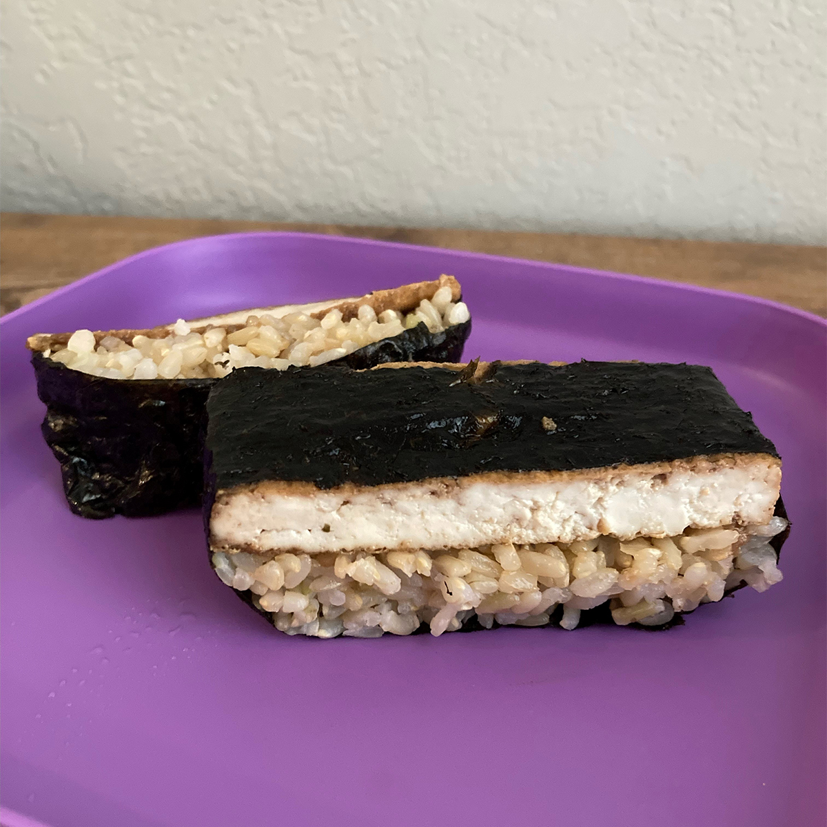 Tofu Musubi Square