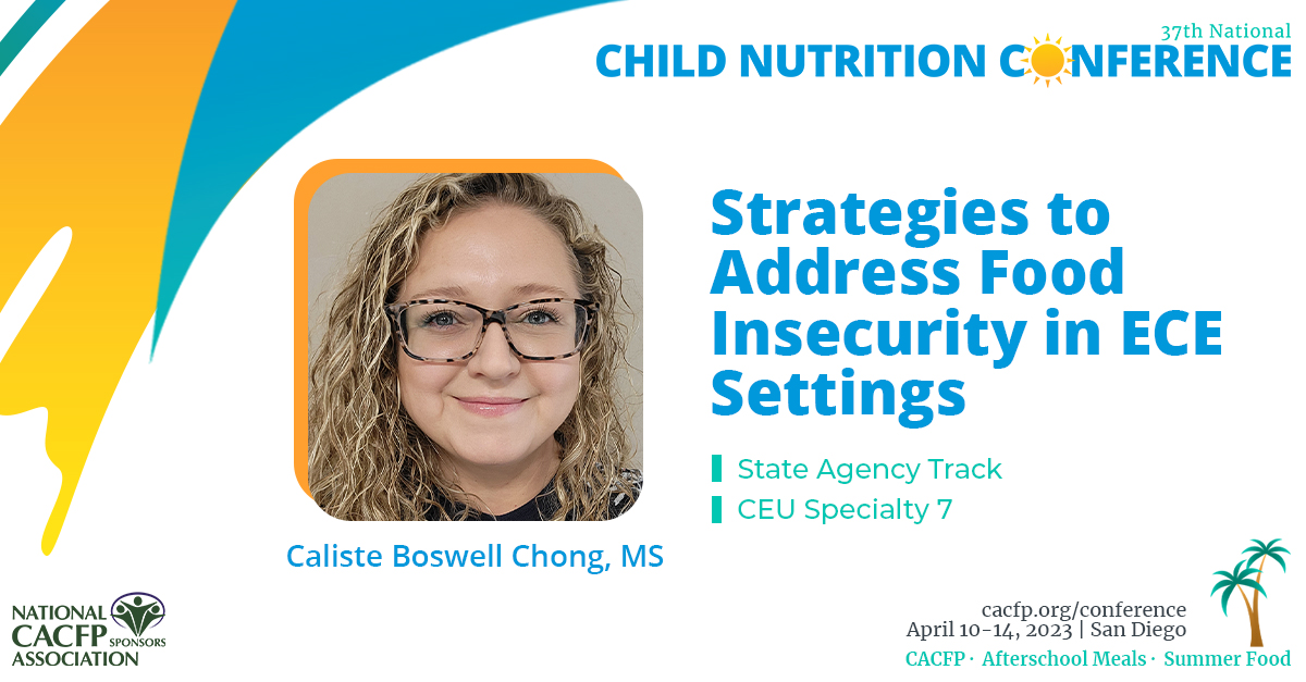 Strategies to Address Food Insecurity in ECE Settings National CACFP