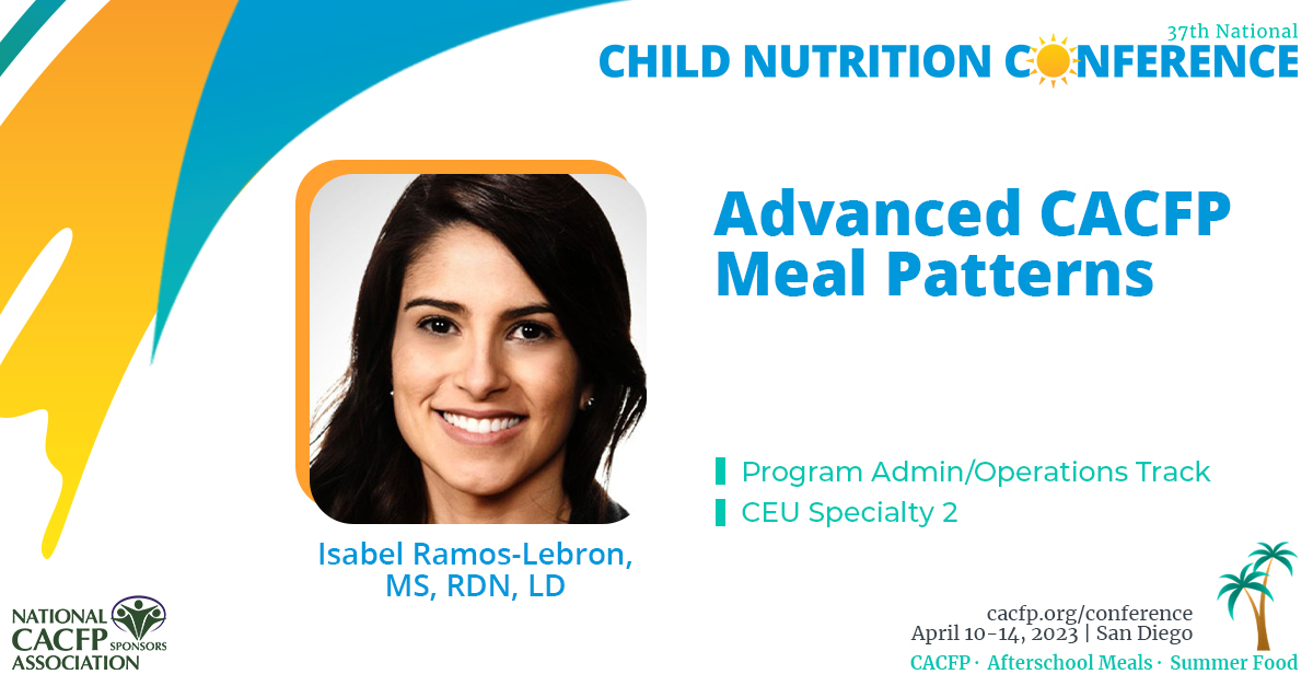 Advanced CACFP Meal Patterns National CACFP Sponsors Association